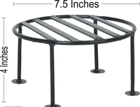 Circle Iron Pots& Planter Stand It will give any place a splendid look and a dash of style Pack of 4 - Round